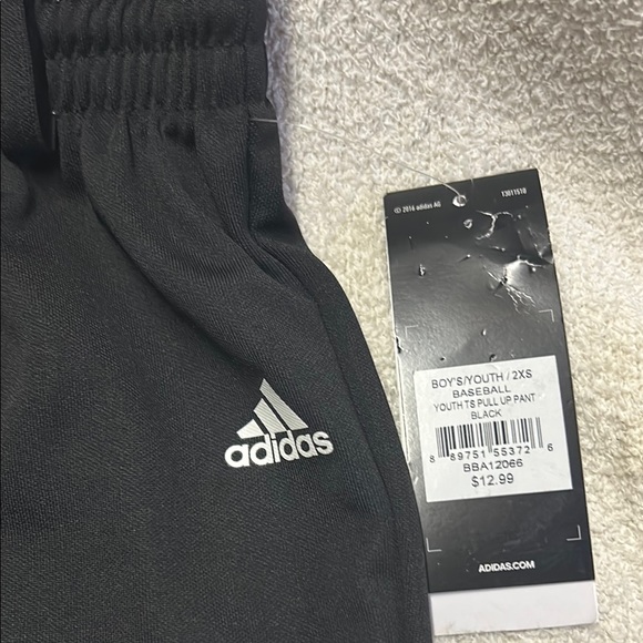 Adidas Kids Black baseball pants - Picture 2 of 3